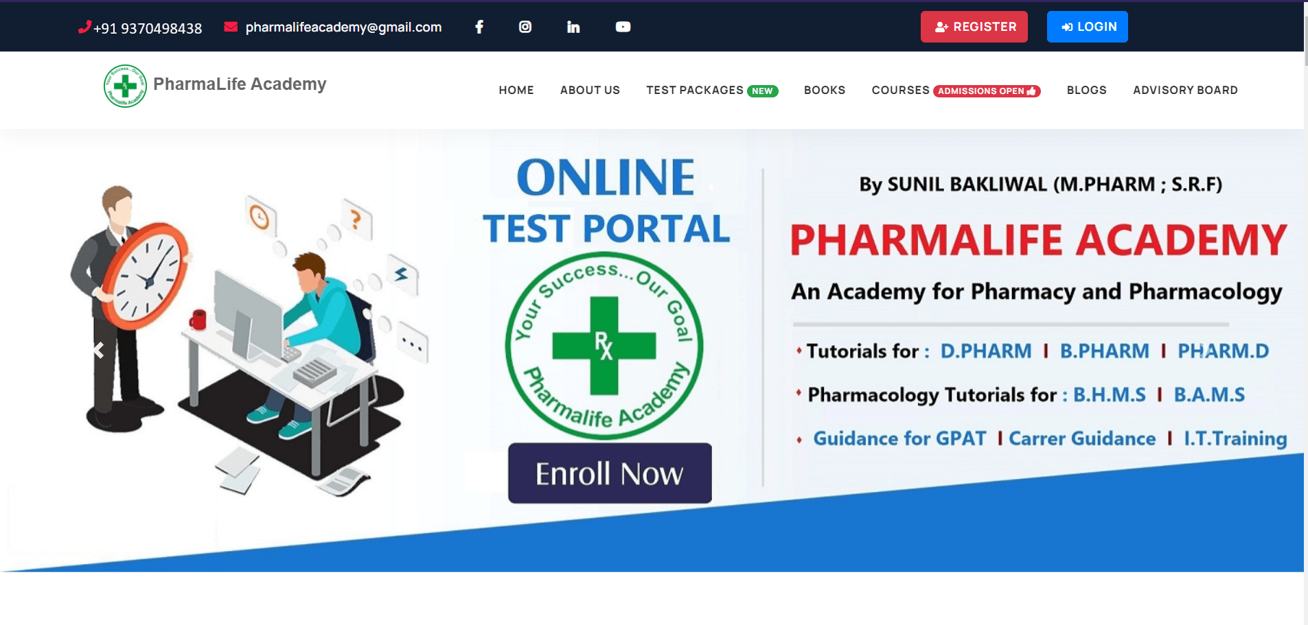 EngiStack PharmaLife Academy Project